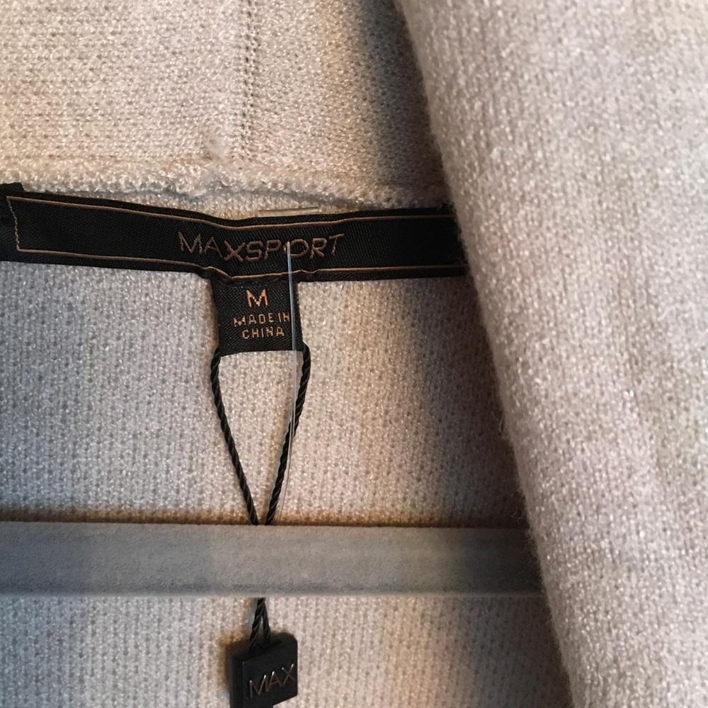 Elegant Gray Women's Sweater Coat - Picture 3 of 6